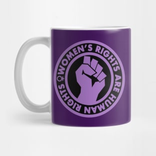 Women's Rights are Human Rights (lavender inverse) Mug